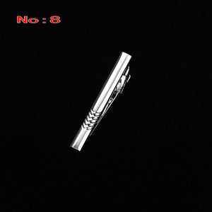 Brand New Metal Silver Tie Clip For Men Wedding Necktie Tie Clasp Clip Gentleman Ties Bar Crystal Tie Pin For Men's Accessories