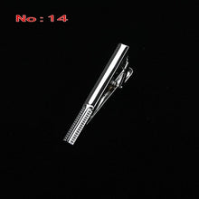 Load image into Gallery viewer, Brand New Metal Silver Tie Clip For Men Wedding Necktie Tie Clasp Clip Gentleman Ties Bar Crystal Tie Pin For Men&#39;s Accessories
