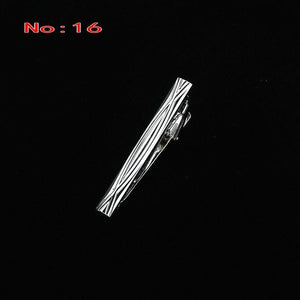 Brand New Metal Silver Tie Clip For Men Wedding Necktie Tie Clasp Clip Gentleman Ties Bar Crystal Tie Pin For Men's Accessories