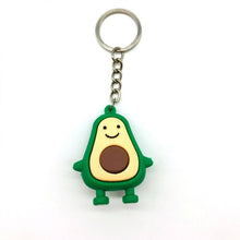 Load image into Gallery viewer, Keychain Fashion Simulation Fruit Avocado Smile-shaped 3D Soft Resin Avocado Key Chains Jewelry Fashion Wedding Party Gift
