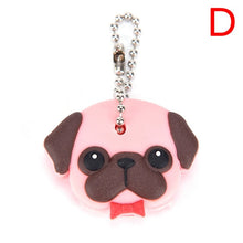 Load image into Gallery viewer, New 1Pc Silicone Key Ring Cap Head Cover Keychain Case Shell Dog Butterfly Cat Animals Shape Lovely Jewelry Gift For Women/Man
