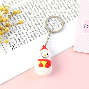 Keychain Fashion Simulation Fruit Avocado Smile-shaped 3D Soft Resin Avocado Key Chains Jewelry Fashion Wedding Party Gift