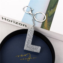 Load image into Gallery viewer, 1PC Women Keychains  Handbag  Car Pendants English Letter Keyring  Charms   Glitter Resin Word Custom Made Welcome
