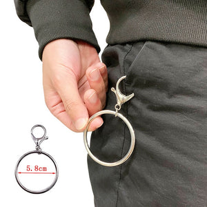 BLA Metal Trousers Pant Chain Punk Hip-hop Chain Waist Link Metal Silver Key Chain Jeans Waist Link Keyring Jewelry Z30