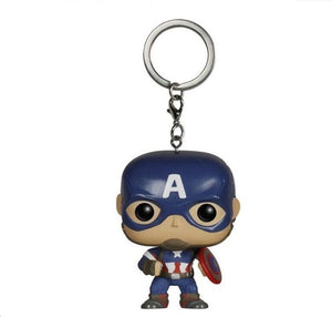 2018 New  Toys Keychain Captain America Iron Man Groot Key Ring Kids Wonder Women Key Chain Bag Pendant Jewelry