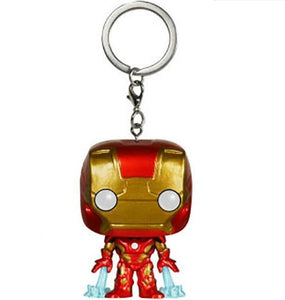 2018 New  Toys Keychain Captain America Iron Man Groot Key Ring Kids Wonder Women Key Chain Bag Pendant Jewelry