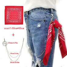 Load image into Gallery viewer, BLA Metal Trousers Pant Chain Punk Hip-hop Chain Waist Link Metal Silver Key Chain Jeans Waist Link Keyring Jewelry Z30
