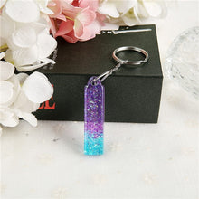 Load image into Gallery viewer, 1PC Women Keychains Handbag  Pendants English Letter Keyring  Charms Glitter Resin Words A to Z  Custom Made Welcome
