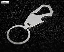 Load image into Gallery viewer, New Fashion Car Keychain Men and Ladies Leather Waist Hanging Key Chain Metal Key Ring Key Holder For Party Gift 17095
