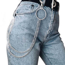 Load image into Gallery viewer, Street Big Ring Pendant Wallet Belt Chain Punk Trousers Hipster KeyChains Pant Jean Keychain HipHop Portachiavi Kpop Accessories
