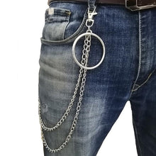 Load image into Gallery viewer, Street Big Ring Pendant Wallet Belt Chain Punk Trousers Hipster KeyChains Pant Jean Keychain HipHop Portachiavi Kpop Accessories
