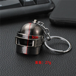 FREE SHIPPING Hot PUBG FPS Game Player Unknown's Battle Grounds 3D Keychain weapon eat chicken game tonight Men's car keychain