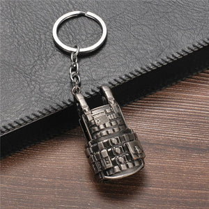 FREE SHIPPING Hot PUBG FPS Game Player Unknown's Battle Grounds 3D Keychain weapon eat chicken game tonight Men's car keychain