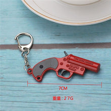 Load image into Gallery viewer, FREE SHIPPING Hot PUBG FPS Game Player Unknown&#39;s Battle Grounds 3D Keychain weapon eat chicken game tonight Men&#39;s car keychain
