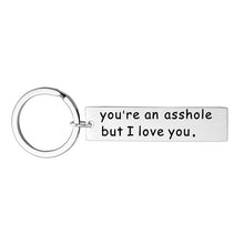 Load image into Gallery viewer, Custom Keyring Engraved Thank for All The Orgasms I Love You Key Ring Couple Keychain Jewelry Gifts Give To My Boyfriend Husband
