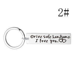 Custom Keyring Engraved Thank for All The Orgasms I Love You Key Ring Couple Keychain Jewelry Gifts Give To My Boyfriend Husband