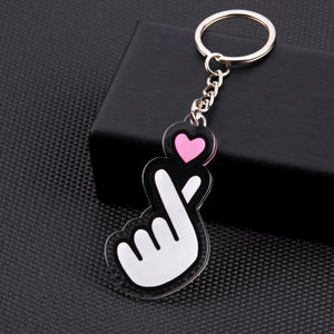 Cute Cartoon Icons Cool Tattoo Girl princess keychain on Backpack Key Chain Acrylic Keyring for women girls gift