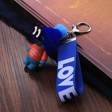 Load image into Gallery viewer, Vicney New Arrival Cute Teddy Bear Key Chain&#39;THIS IS NOT A KOSCHINO TOY&#39;Bear KeyChain Animal Pattern Key Holder For Girl Friend
