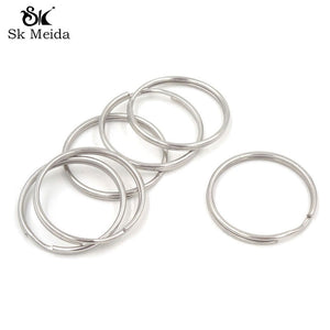 50Pcs Keyring Split Ring 25mm Split Keychain Rings Argolas Para Chaveiro Accessories For Key Porte Cle Keychain Parts Bricolage