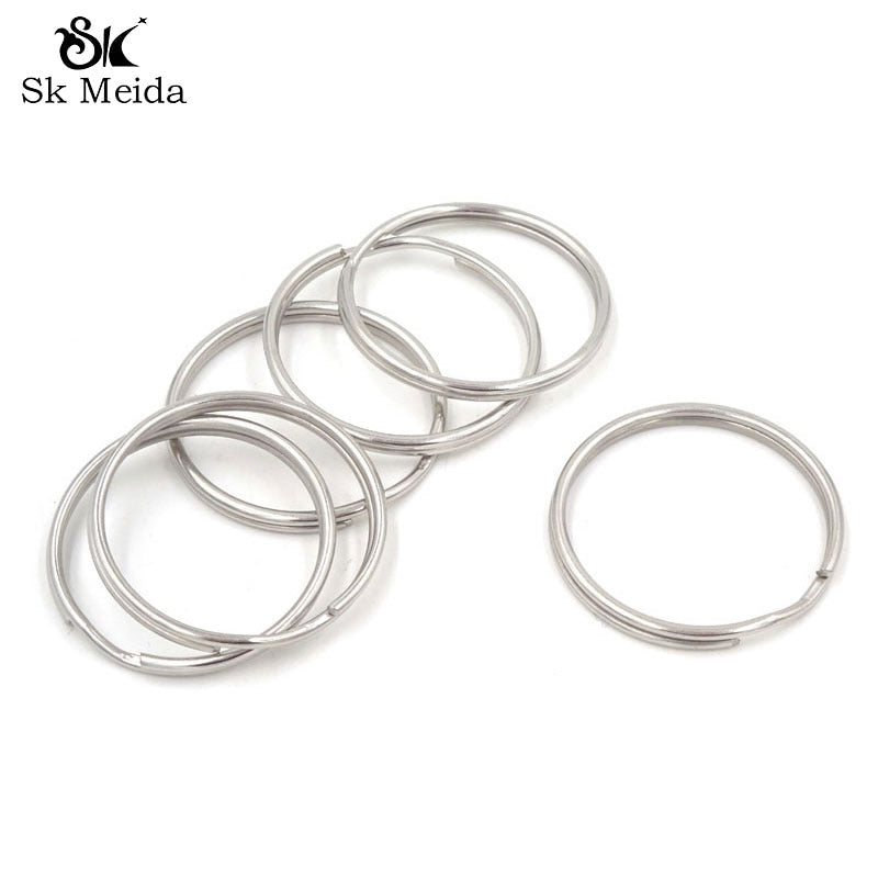 50Pcs Keyring Split Ring 25mm Split Keychain Rings Argolas Para Chaveiro Accessories For Key Porte Cle Keychain Parts Bricolage