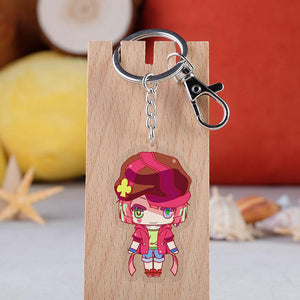 Anime NO GAME NO LIFE Keychain Cartoon Figure Sora Model Pendants Key Ring Gift